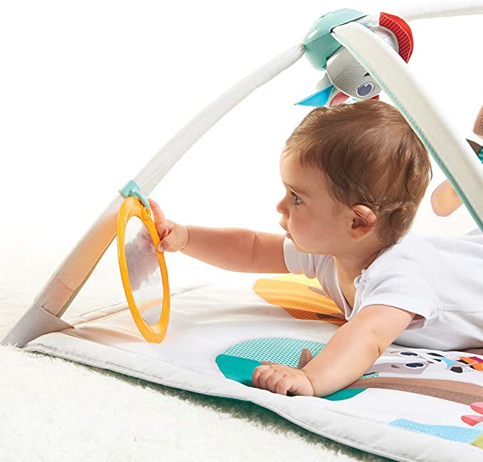 Tapis d'éveil Montessori en Tissu Doux pour Bébé - Doudou Koala