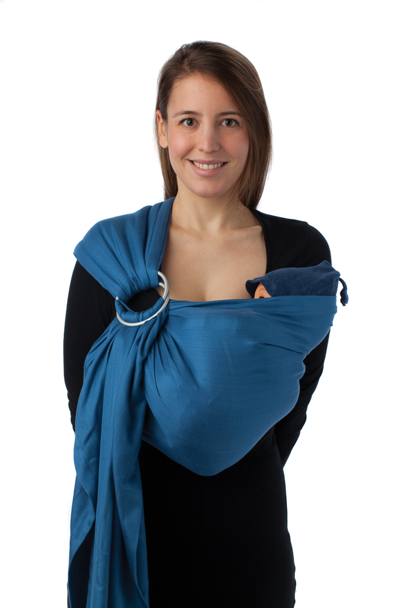 Écharpe De Portage Bébé Réglable - Tissu Respirant, Position Ergonomique M - Pour Nouveau-nés Jusqu'à 36 Mois - Mise En Place Rapide