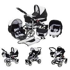 Poussette combinée 4in1 avec porte-bébé et ISOFIX