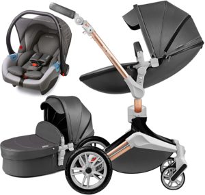 Roue de poussette bébé, rotation à 360 degrés Roues en caoutchouc pour  poussettes bébé Accessoires Roues avant arrière de remplacement