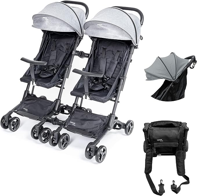 Poussette Compacte Pliable - Dossier Réglable 100°-175° - Pour Enfant 6 Mois à 4 Ans (max 10 Kg) - Noir