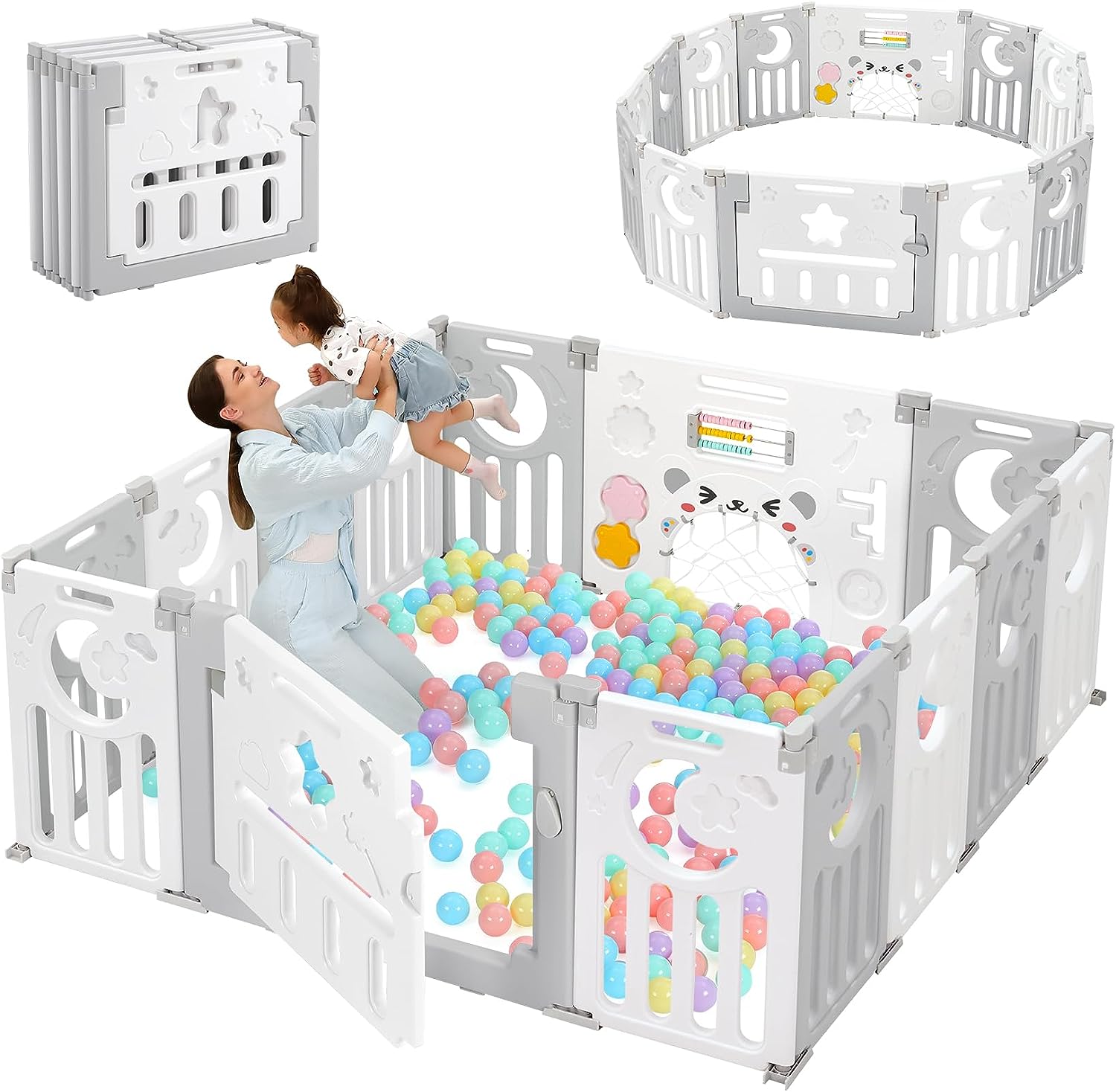 Le parc bébé pliable XXL Dripex 150×150CM : un espace sécurisé et amusant  pour votre enfant !