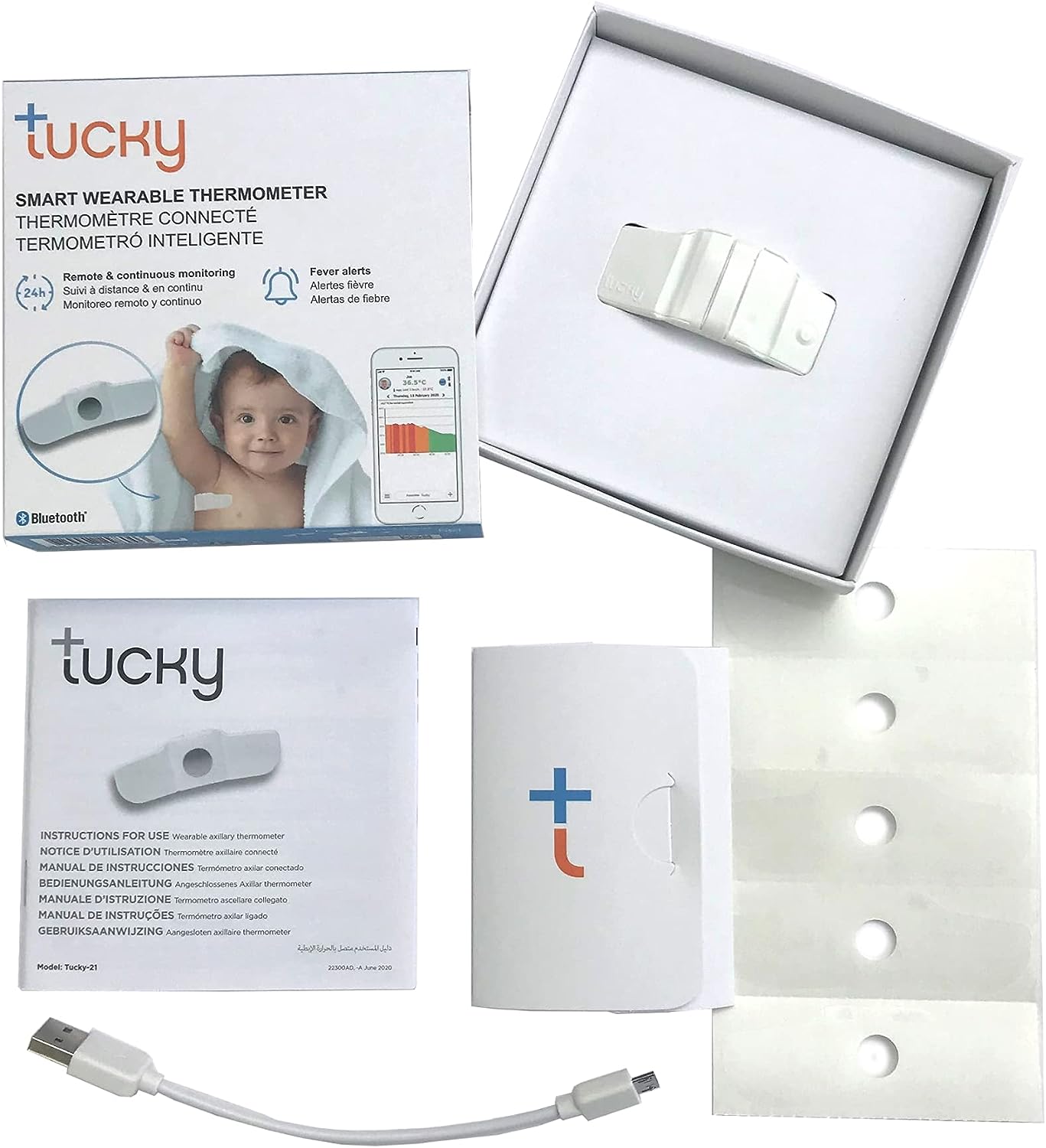 TUCKY thermomètre connecté axillaire