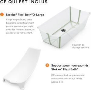 baignoire bébé pliable Stokke Flexi Bath X-Large