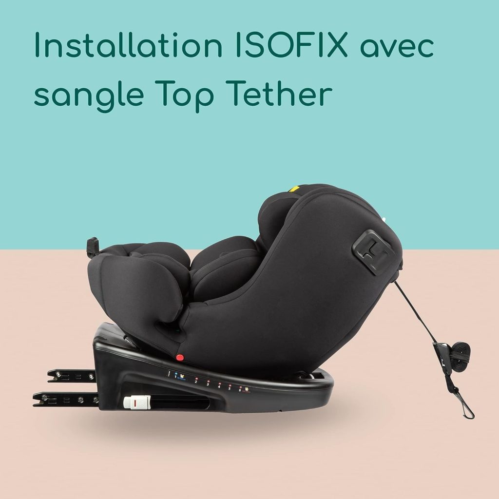 Bebeconfort EvolveFix Plus i-Size, Siege Auto 360, 0-12 Ans, 40-150 cm,  Siège Auto ISOFIX, 10 Positions d'Appui-tête, 4 Positions d'Inclinaison