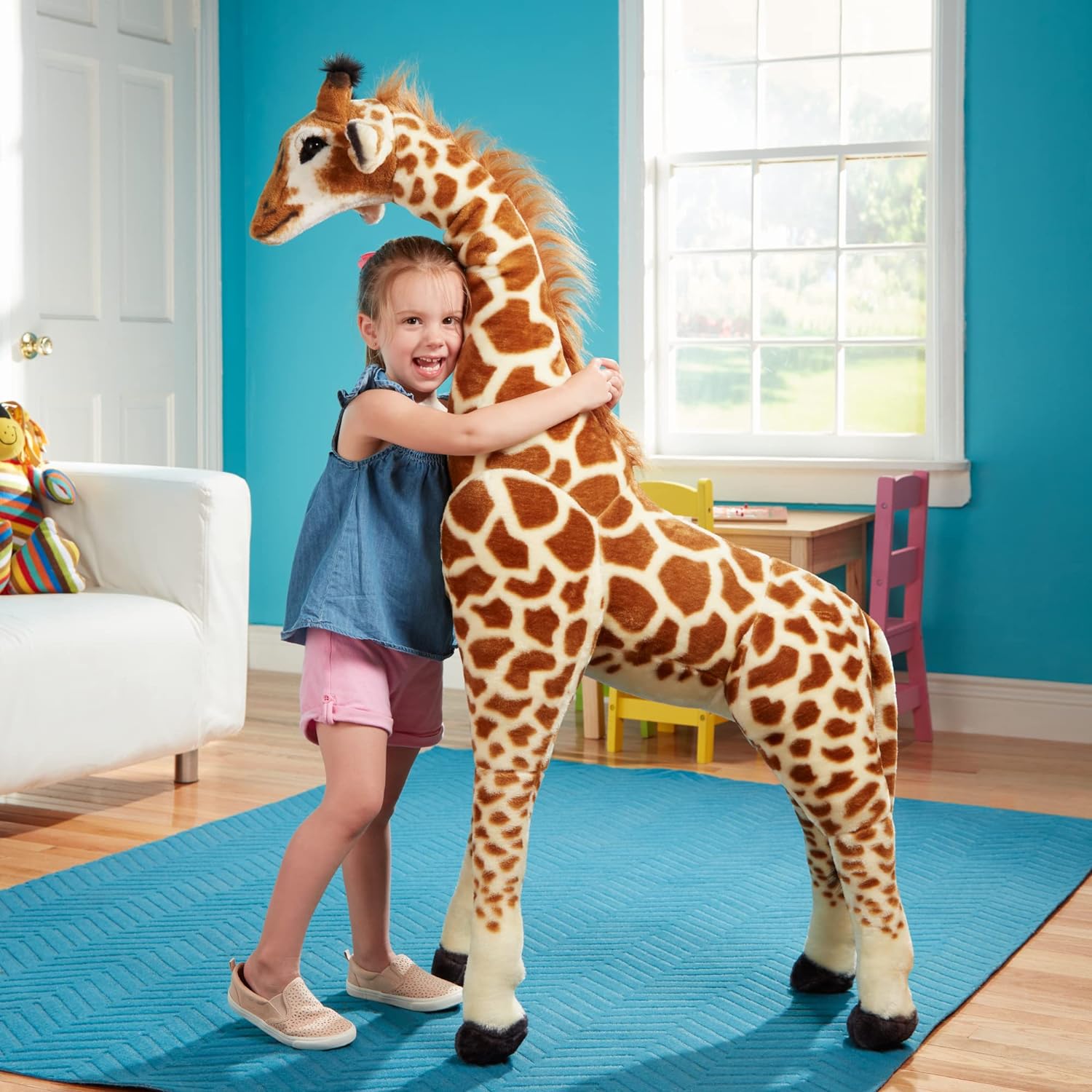 Peluche Géante Girafe : La Surprise Originale qui Émerveillera Petits et  Grands !