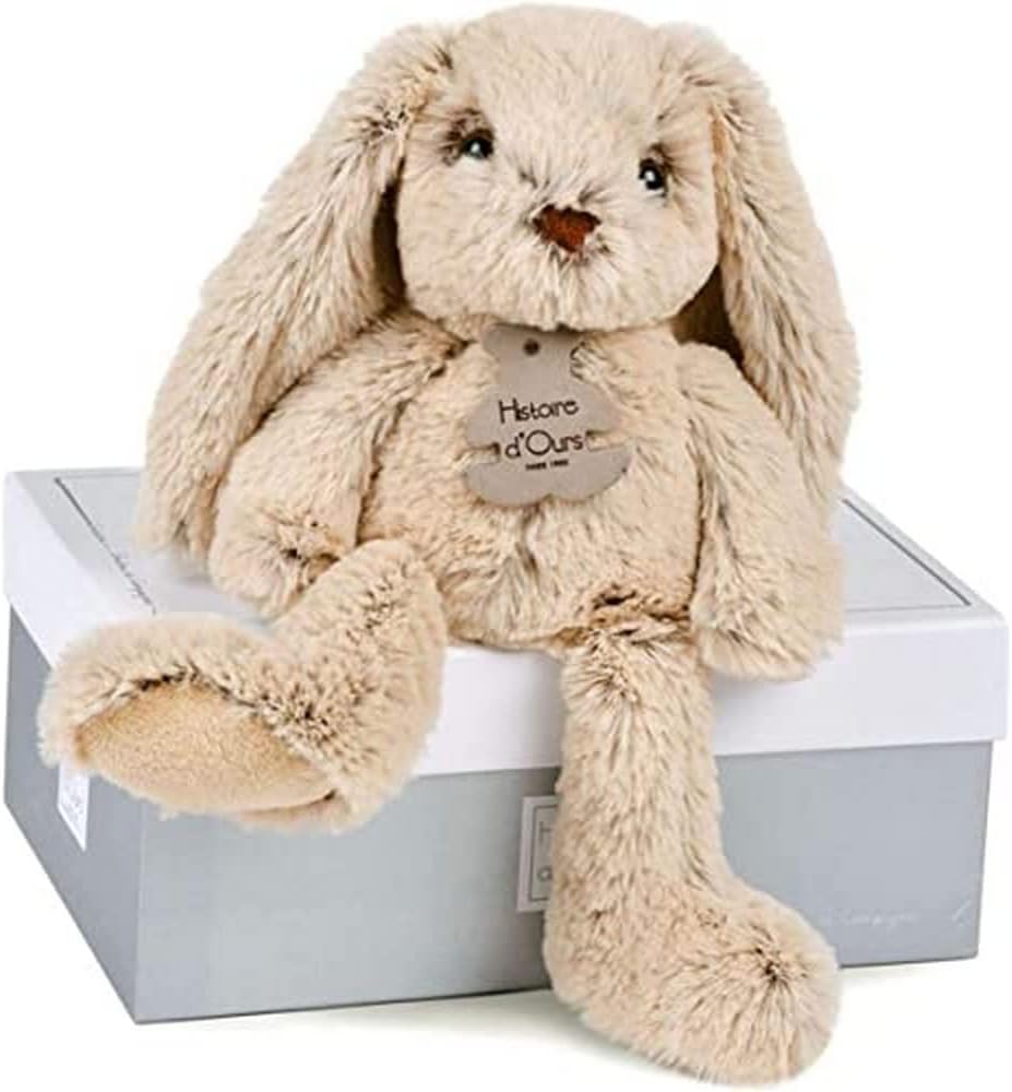 Lapin mignon en peluche bébé sommeil confort jouet enfants cadeau