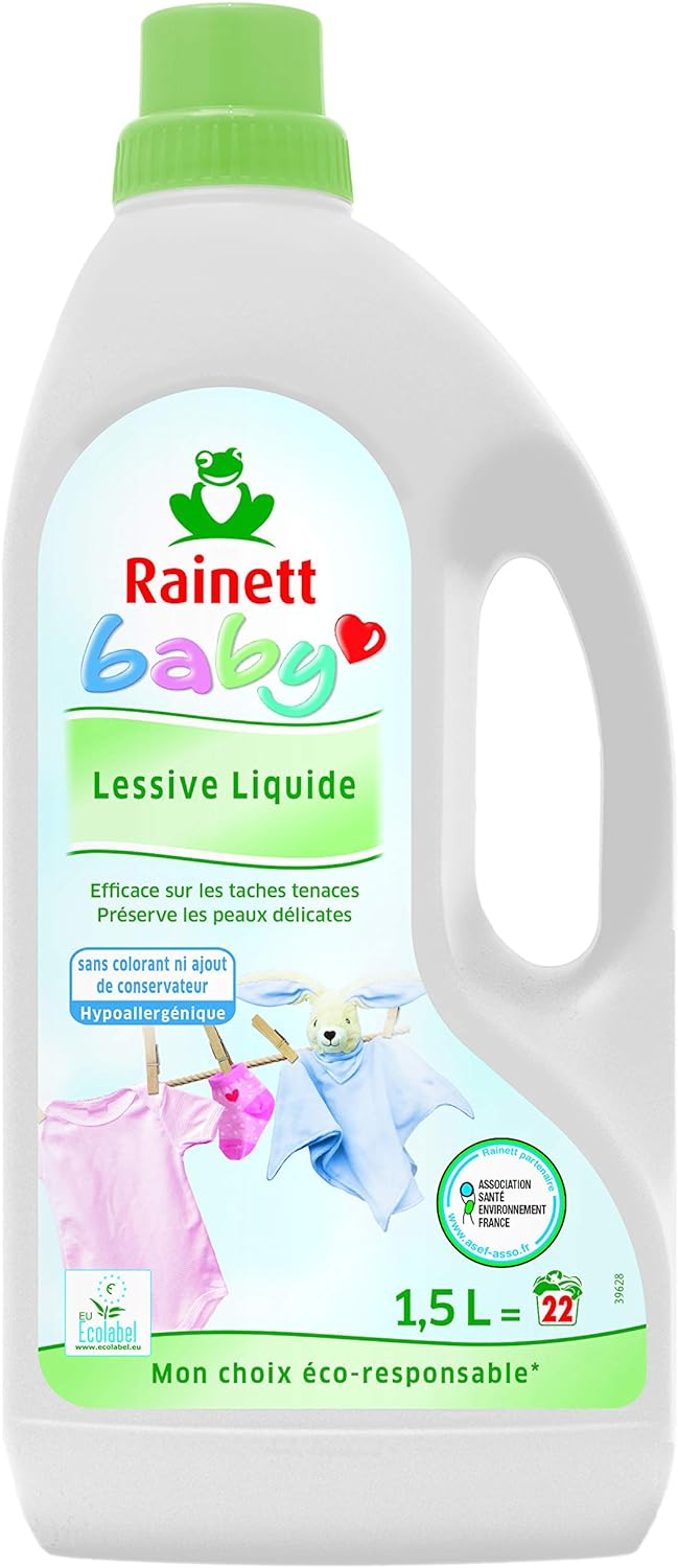 Lessive hypoallergénique Peaux Sensibles Bébé à l'extrait d'amande