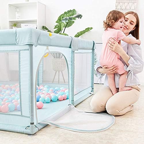 Omesiry Parc Bebe 127x127CM, Avec Tapis Enfant Et 4 Anneaux Pour Bébé, Parc  Bebe Pliable Parc