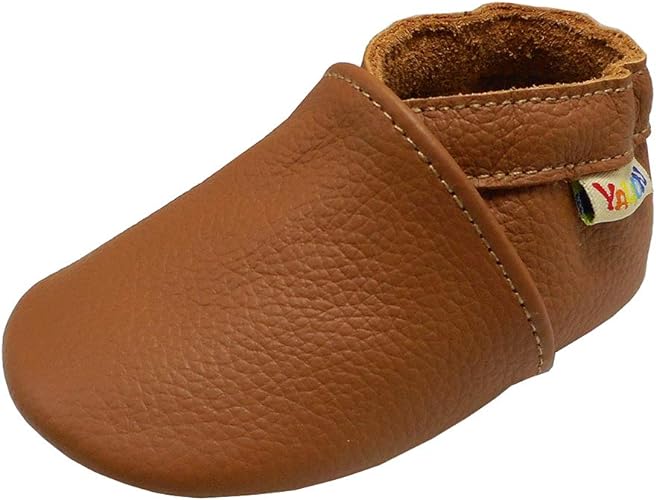 Kfnire Chaussons Cuir Souple Bébé Filles Garçons 0-6 Mois