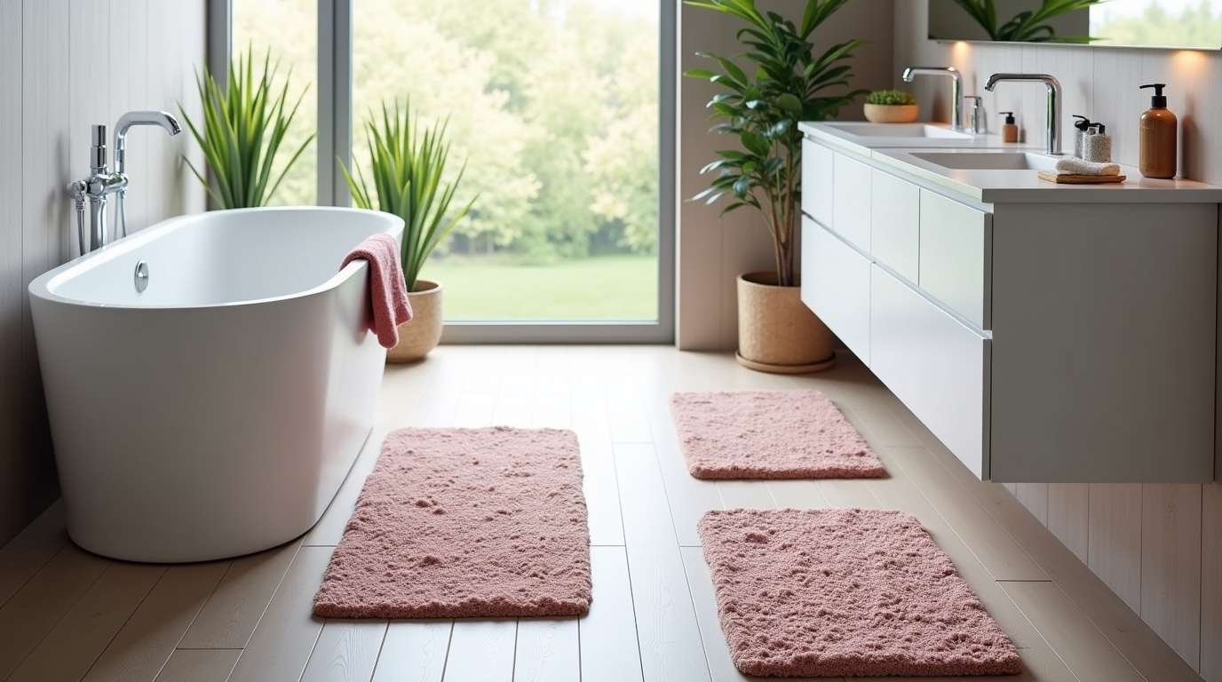 tapis antidérapants pour salle de bain